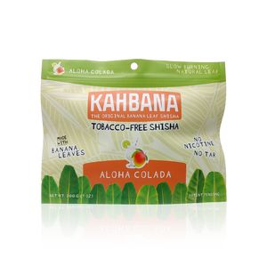 Kahbana Banana Leaf Shisha Aloha Colada Tobacco Free