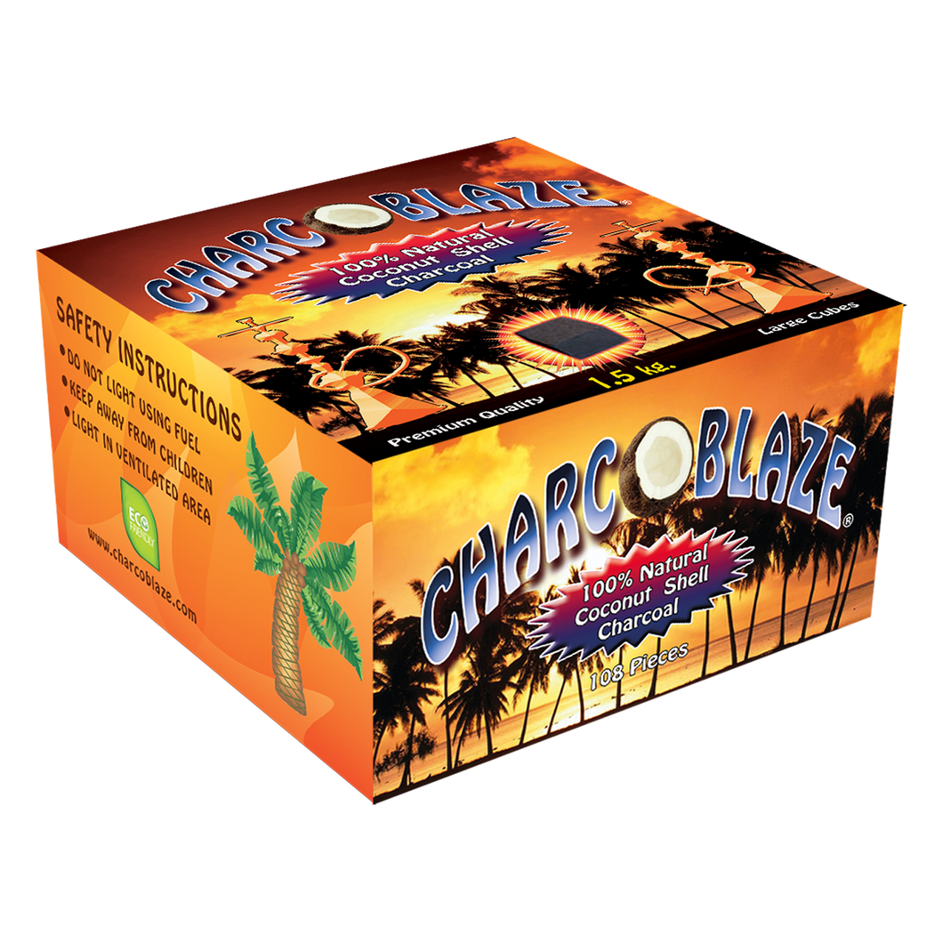 Charcoblaze Charcoal 1.5 kg (108 Large Cubes)