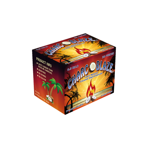 Charcoblaze Charcoal 0.5 kg (36 Large Cubes)